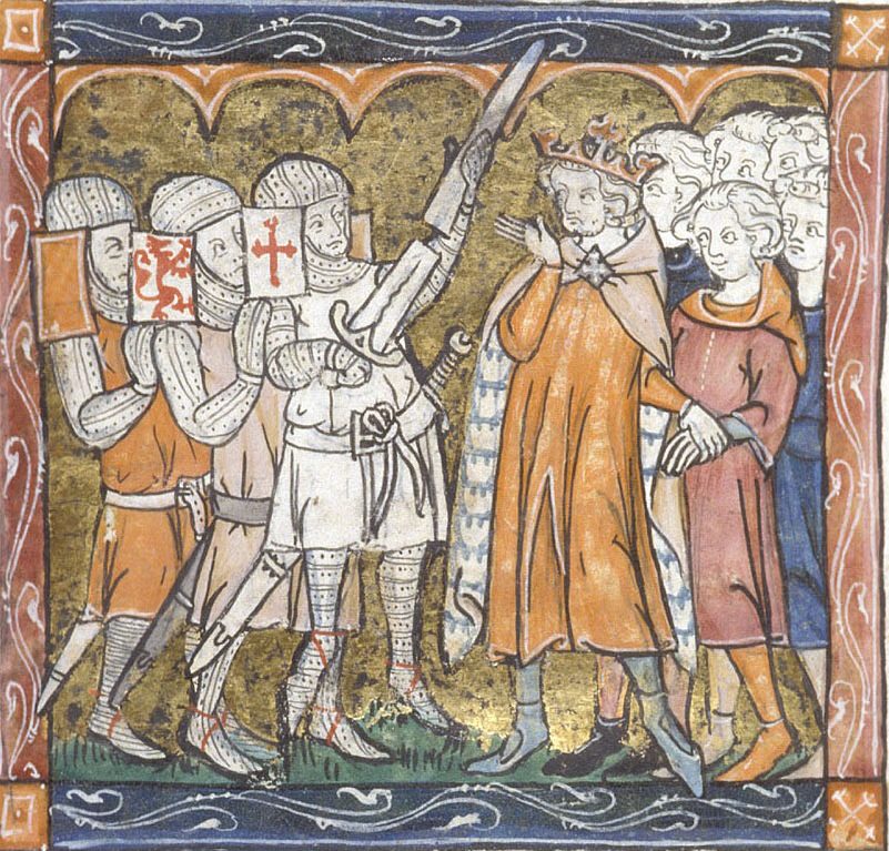 enluminure Galahad et Perceval